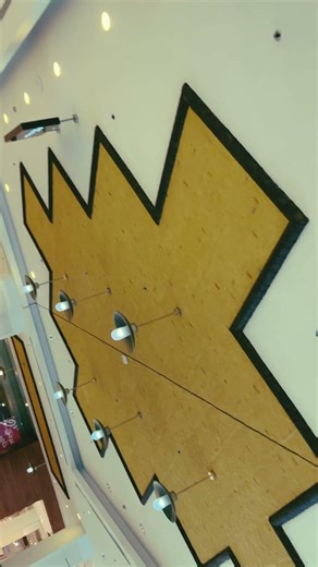 Ceiling design Gypsum cladding & Wooden panel design