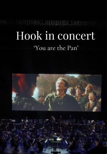 Being transported back to my childhood for the first ever performance of ‘Hook in concert’ was nothing short of magical ✨🗡️🧚‍♀️ So special and nostalgic. @user4519030095163 #hookinconcert #johnwilliams #peterpan #hook #robinwilliams