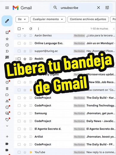 Libera tu bandeja de Gmail con estos simples tips