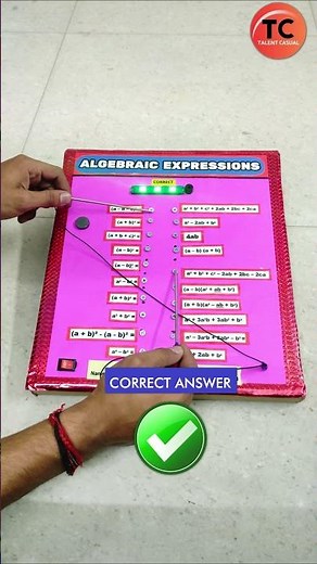 Maths Working Model | Algebraic Expressions #creative #diycrafts #schoolproject
