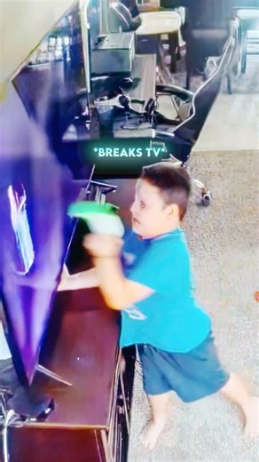 He Thought No One Was Watching… Then He Did This To The TV… 😳😂
