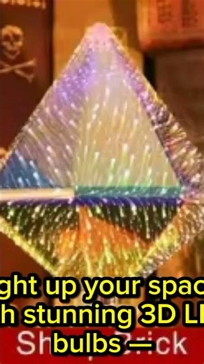 3D Fireworks LED Bulb E27 6W 💡 Vintage Edison Star Light Christmas Holiday Decoration Lamp #ytshort