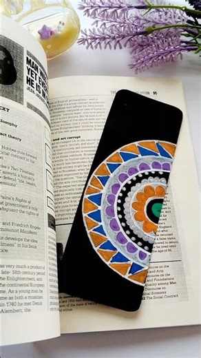 Mandala Bookmark Design ✨ #art #diy #booklovers #shortvideo