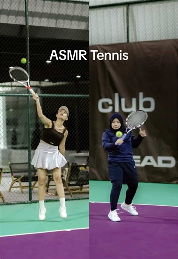 Asmr tennis with @hanaqosim #asmrtennis