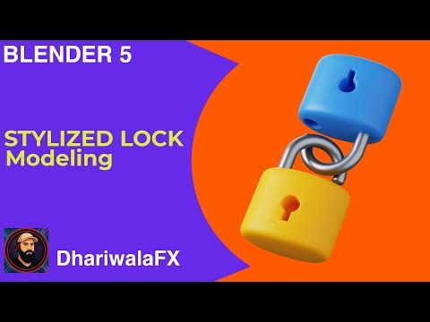 How to Model a 3D Lock in Blender 5 | Easy Beginner Tutorial