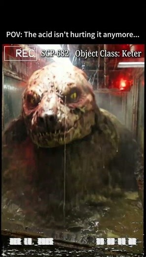 SCP-682: The Acid isn't working anymore... [BODYCAM] #shorts