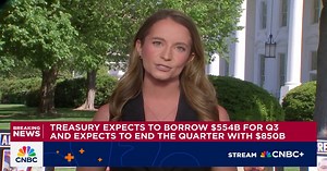Treasury expects to borrow $514B for the second quarter, $391B higher than announced in February