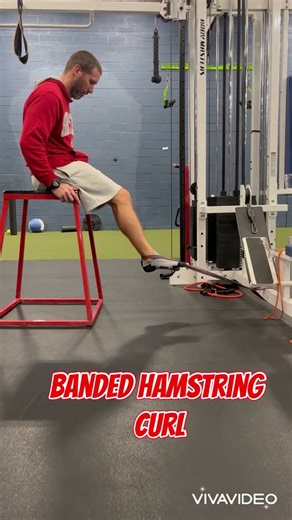 Banded hamstring curl