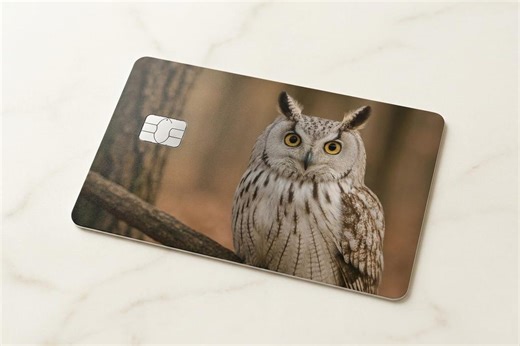 Credit Card Skin - Waterproof Owl Vinyl Credit Card Sticker for Any Credit or Debit Card - Etsy