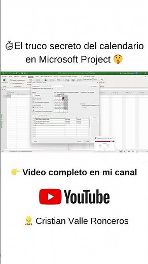 ⏱️The secret calendar trick in Microsoft Project 🤫
