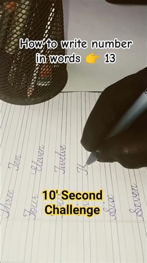 How to write number in words 👉 12 Spelling of 12 | 10 Sec Challenge #10secondschallenge #shorts #12