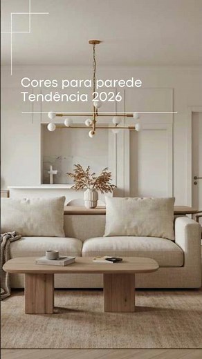 As cores para a sala de estar em 2026 trazem uma vibe mais sofisticada. #saladecorada #saladeestar
