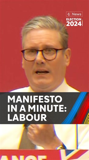 The Labour Party has released its manifesto of what they would do if elected.Here are some of their key promises in 60 seconds.#UKPolitics #LabourParty #UKLabour #GeneralElection24 #GE24 #KeirStarmer #Voting #Channel4News | Channel 4 News