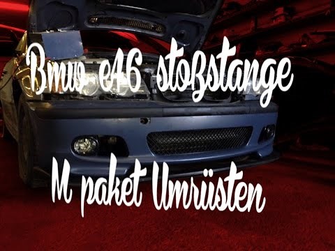 BMW E46 M-Paket Frontstoßstange Montieren