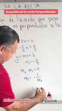 Ecuación de la recta Perpendicular. Método Analítico. P1