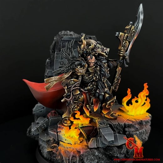 Centerpiece Miniatures on Instagram: "Adeptus Custodes Captain General Constantin Valdor - Commission Painted Adeptus Custodes Captain General Constantin Valdor miniature from Games Workshop painted using NMM techniques. If you’re interested in commissioning your own miniatures and armies, reach out to us on our website. #centerpieceminiatures #Warhammer #paintingstudio #miniaturepainting #Warhammer40k #gamesworkshop #paintingwarhammer #paintingforgeworld #adeptuscustodes #miniatures #wargaming 