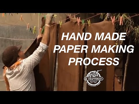 SHIZEN DESIGN - Handmade Paper Making Process - Artist & Craftsman Supply