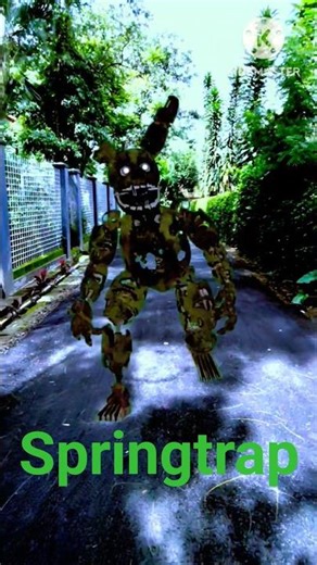 Springtrap on the Street!! #fnaf #springtrap #ialwayscomeback #edit #short