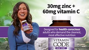 Garden of Life Zinc Supplements 30mg High Potency Raw Zinc and Vitamin C Multimineral Supplement, Vitamin Code Vitamins Trace Minerals & Probiotics for Skin Health & Immune Support, 60 Vegan Capsules