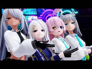 Hoshino Hina Iori Shiroko - GIRL CRUSH - Oppa, Do you trust me? (ブルーアーカイブ Blue Archive MMD 4K 60FPS)
