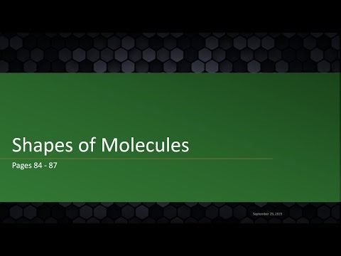 AICE Chemistry | Chapter 4.4: Shapes of Molecules