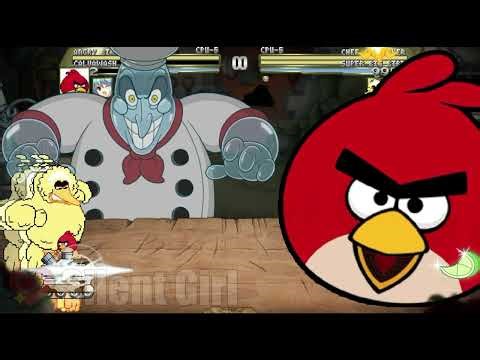 FOR ‪@Maxwell8159‬: Angry Birds Tank & Calvawash vs Chef Saltbaker & Super Big Bird - Mugen Battle