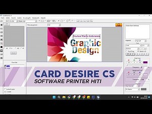 Cara Desain Id Card Menggunakan Software HITI CS200e | Card Desire CS