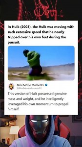 Hulk 2003 The Characters Immense Speed Caused Him to Nearly Trip