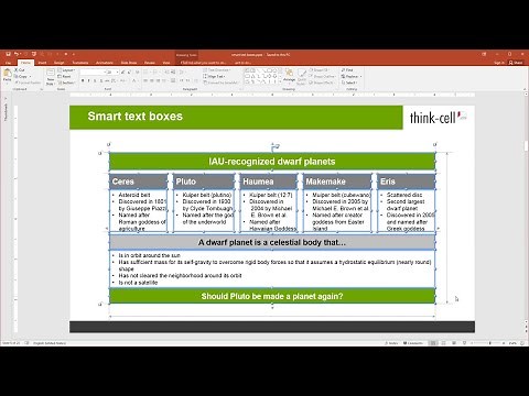 think-cell's smart text boxes