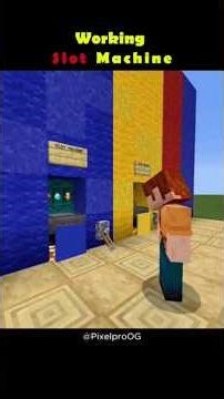 working slot machine #shorts #minecraft #gaming #@pixelproOG