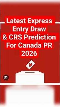 Next Express Entry PNP Draw | CRS Score Prediction for Canada PR |Canada Visa Update 2026 #canadapr