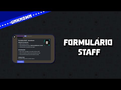 Bot Formulário STAFF gratis ( discord.js V14, SlashCommands )