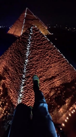 @acroracio Flying above the Pyramids Of Gyza at night! #paramotor #egypt #pyramids #gopro 18h | Ozone Power