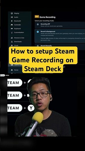 How to setup Steam Game Recording on Steam Deck