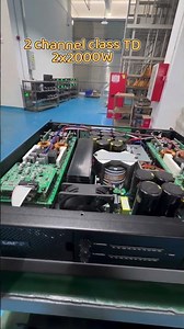 2 channel class TD 2x2000W#amplifier #sound#audio#speaker