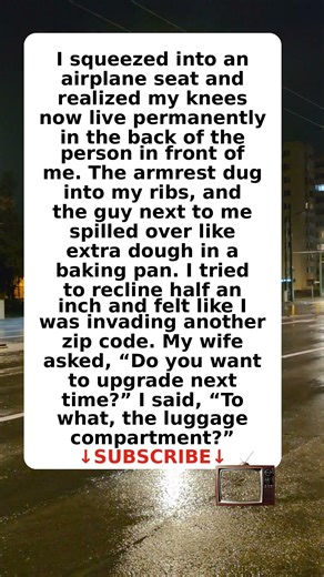 Airplane Seats Shrunk… Or I Grew