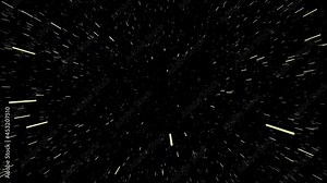 Wrap Drive faster than light effect. Hyperdrive effect. Space Wrap Stock Video