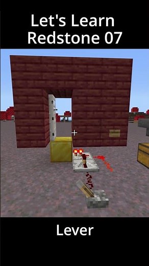 Let's Learn Redstone with OmLedu | 07 How to use a Lever | Minecraft Bedrock Redstone Tutorial