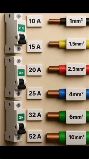 ⚡ Cables and circuit brakers ⚡