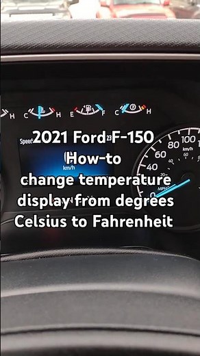 2021 Ford F-150 - How do I change temperature display from degrees C to degrees F #shorts