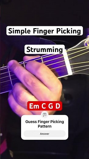 Simple Finger Picking Strumming #guitar #strumming #fingerpicking