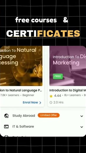 7 Free Courses with Certificates in 2025 🎓 | Python, Excel, AWS & More! #shorts