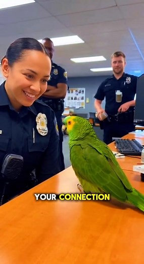 Parrot Flirts With Officer Using Wi-Fi Pickup Line 😂🦜 #petparrot #talkingparrots #parrotsoftiktok #f | stayingrelevantpodcastm