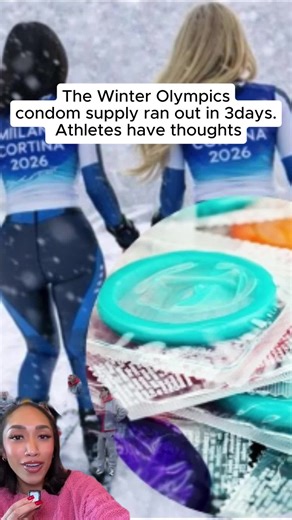 Not the Olympic village running out of c'ndms #olympics #womeninsports #forthegirls
