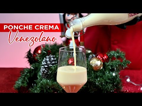 PONCHE CREMA VENEZOLANO (receta navideña fácil)