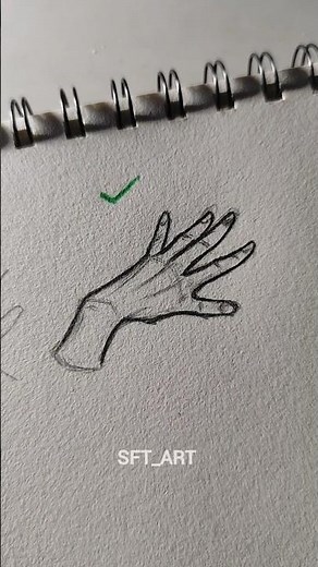 How to draw hand ✨ #art #drawing #tutorial #sketch #hand #shorts