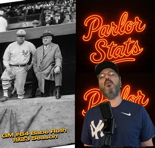 See Babe Ruth's brilliance during his 1923 season with the New York Yankees. These MLB highlights showcase his MVP year and the opening of Yankee Stadium. This baseball history video gives you a look at one of the Yankee Classics! | Parlor Stats