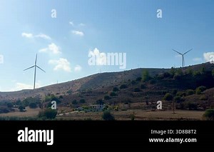 Alternative types of electricity generation, solar panels, wind power generation. Electricity production system from natural sources, renewable energy Stock Video Footage - Alamy