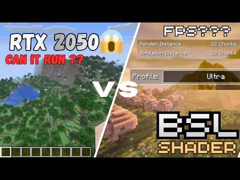 CAN RTX 2050 RUN BSL SHADER MAX ?