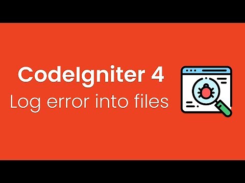 How to write log messages/errors into log file in Codeigniter 4 | codeigniter save logs
